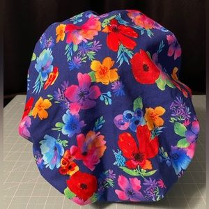 Floral Bouffant Scrub Cap